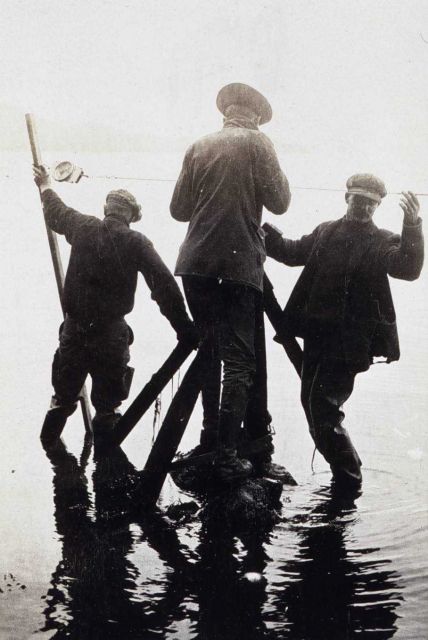 It sure is tough to stay dry with the tide coming in Picture
