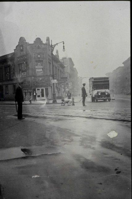 Taping across intersection Picture