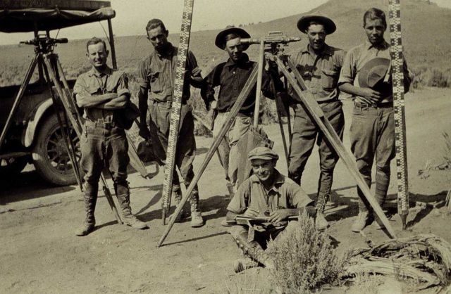 Level crew with the tools of the trade Picture