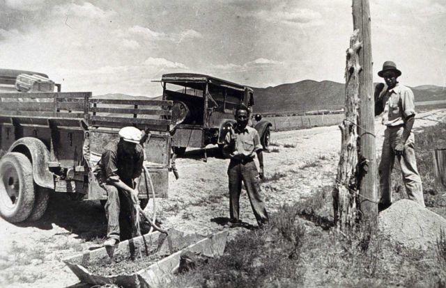Setting bench marks in Utah Picture