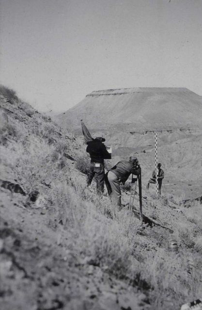 Leveling at Mormon Mesa, Lake Meade area Picture