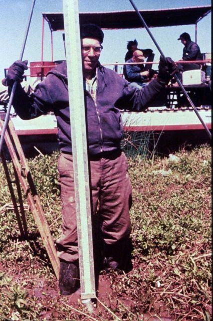 Rodman in the Louisiana mud. Picture