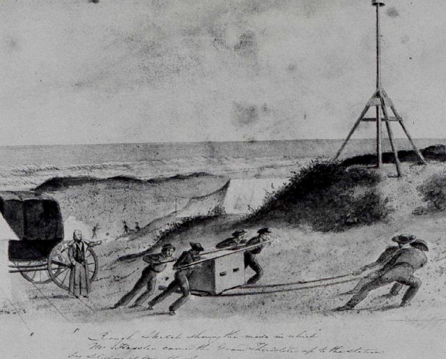 Ferdinand Hassler directing movement of the Great Theodolite on Fire Island Picture