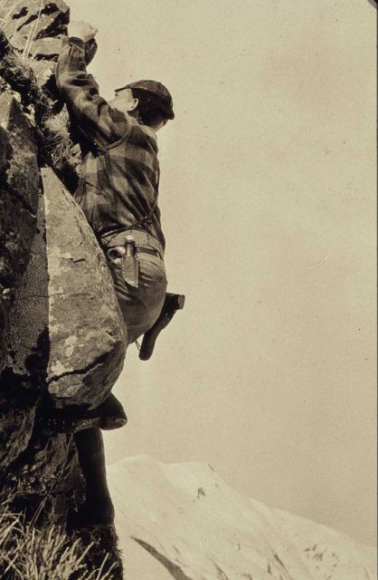 Climbing to a station Picture