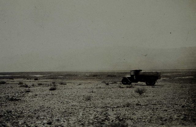 Truck on the floor of Death Valley Picture