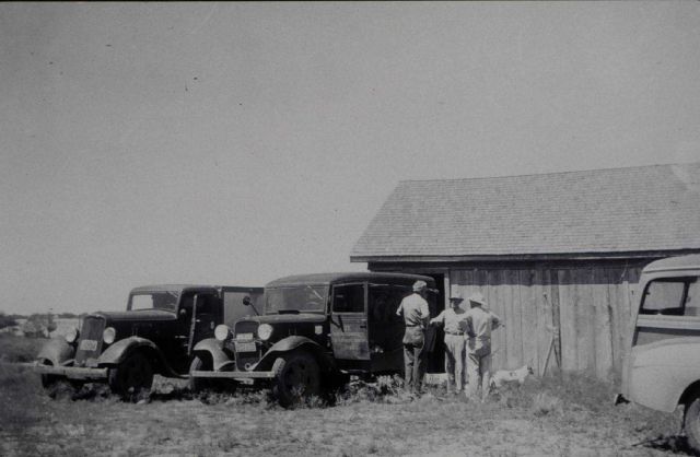 Government trucks at Abilene Picture