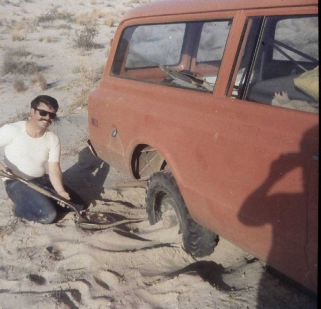 Richard Cohen demonstrating use of shovel Picture