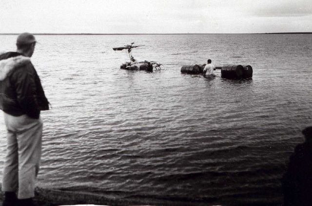 Salvaging crashed helicopter at 