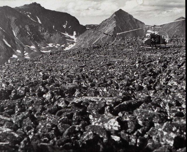 Helicopter reconnaissance of station site at Anaktuvuk Pass Picture