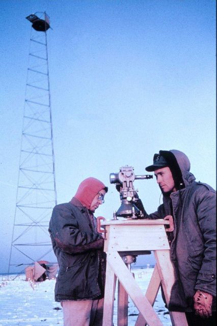 Observing with Wild T-3 on Arctic field party. Picture