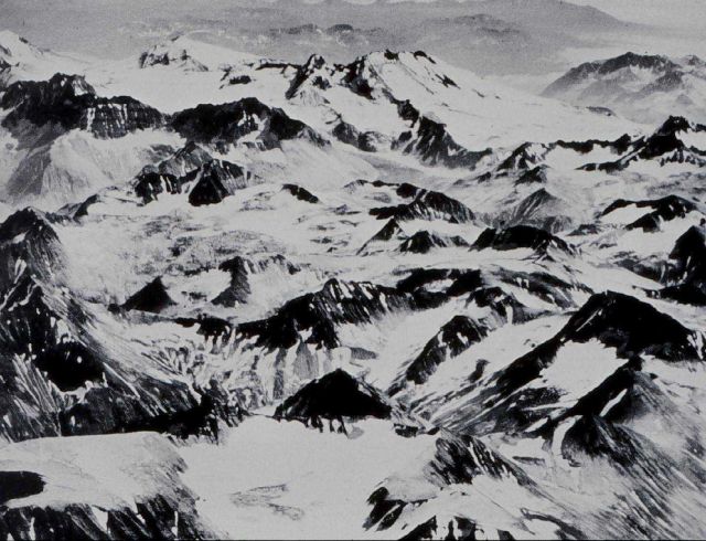 Aerial View of Mountains in Southeast Alaska Picture