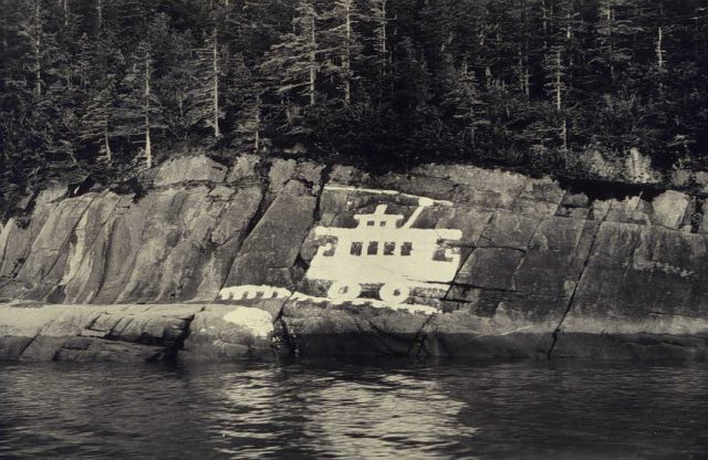 White-washed hydrographic signals in Taku Inlet area Picture