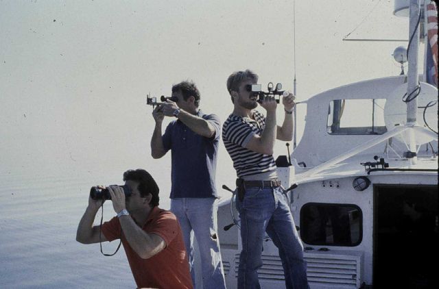 Taking three-point sextant fix with check angle Picture