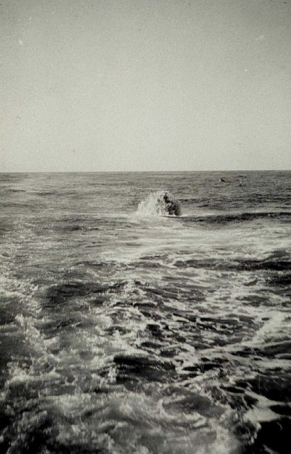 RAR bomb being exploded astern of EXPLORER Picture