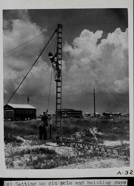 Setting up a Raydist tower Picture