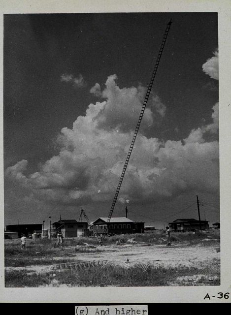 Setting up a Raydist tower Picture