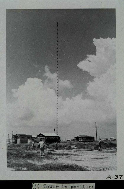 Setting up a Raydist tower Picture