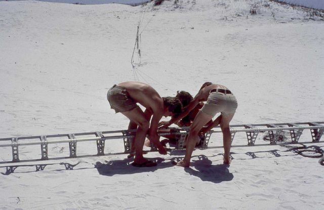 Assembling Raydist tower sections Picture