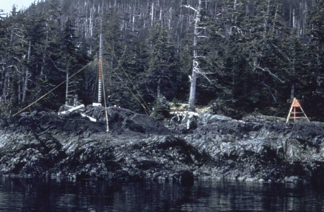 Hydrotrac navigation system antenna in lower Cook Inlet Picture