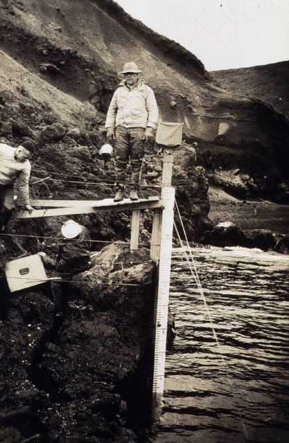Installing tide station on Yunaska Island Picture