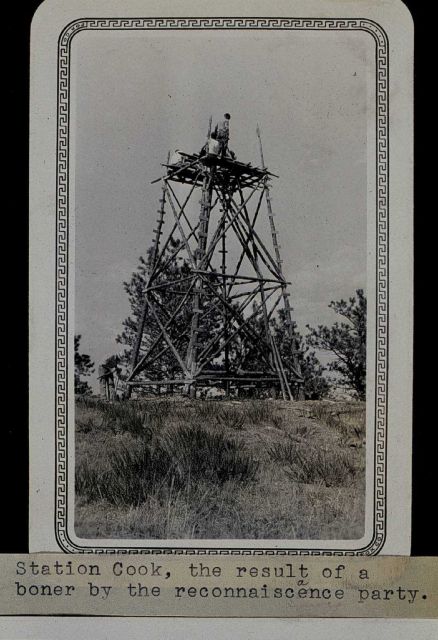 Station Cook - tower had to be built after error by reconnaissance man Picture