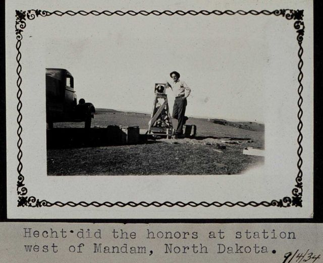 Hecht was the observer at this station in North Dakota Picture