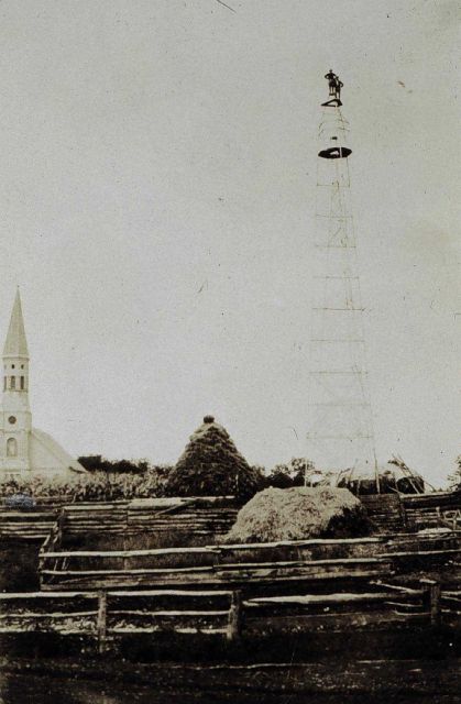 The first picture of a completed Bilby tower Picture