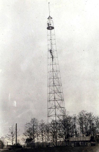 Climbing the tower at Station Walting Picture