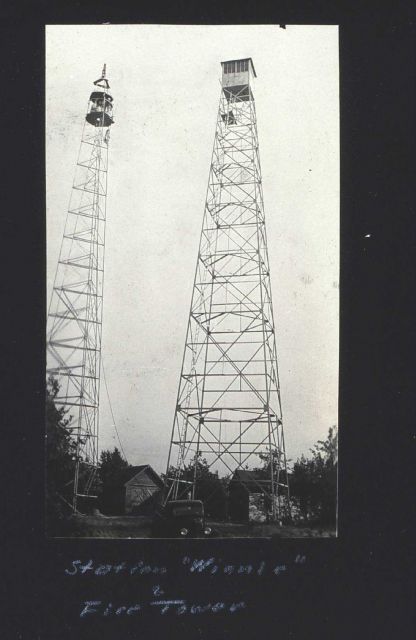 Tower at Station Winnie next to firetower Picture