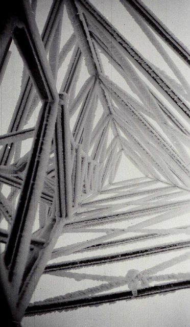 Tower at Loma Prieta, Santa Cruz Mountains, covered with ice Picture