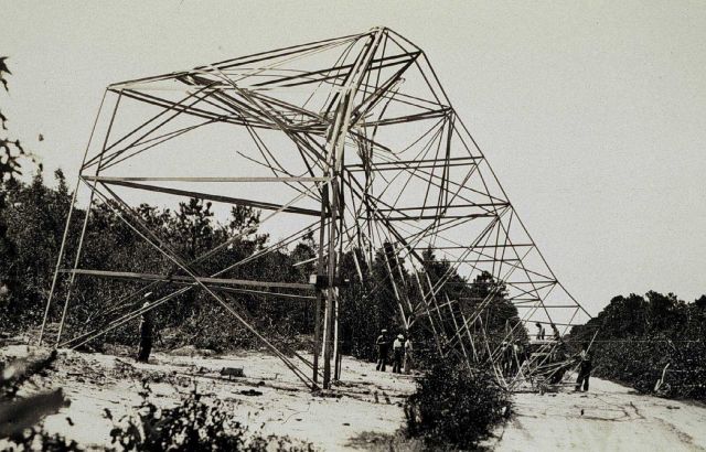 Tower blown down during September 1933 hurricane Picture