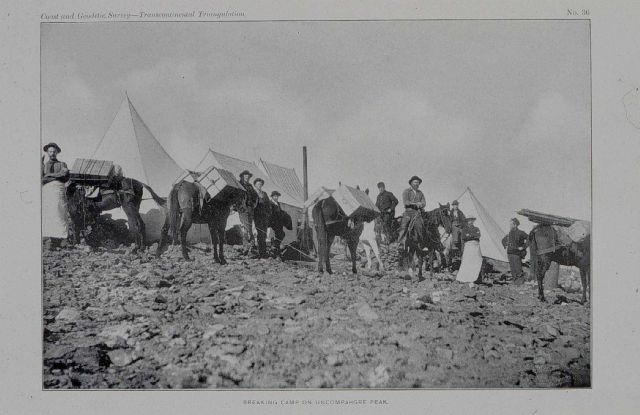 Breaking camp on Uncompahgre Peak - over 14,000 feet elevation Picture