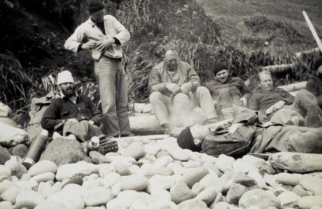 Resting from long climb to triangulation station and return to beach Picture