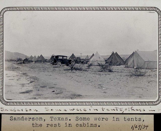 Camp near Sanderson Picture