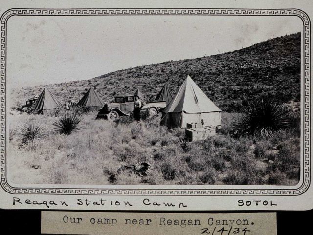 Camp at Reagan Canyon in west Texas Picture