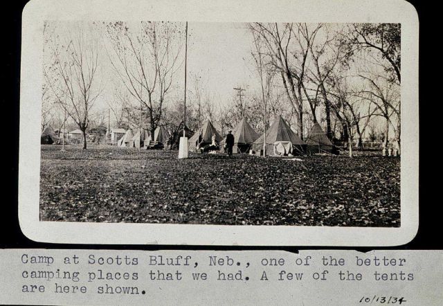 Camp at Scotts Bluff Picture
