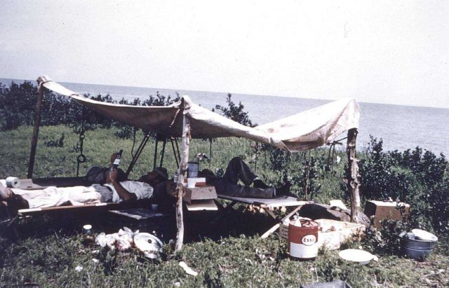 Shorty and Novak at rest waiting for night observations Picture