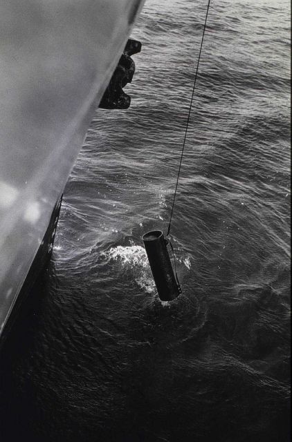 Paulson pipe dredge deployed from C&GS Ship PATHFINDER. Picture