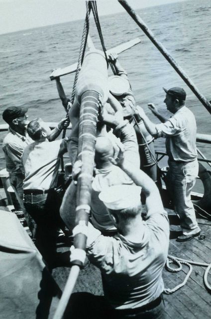 Deploying Fluxgate magnetometer on EXPLORER. Picture