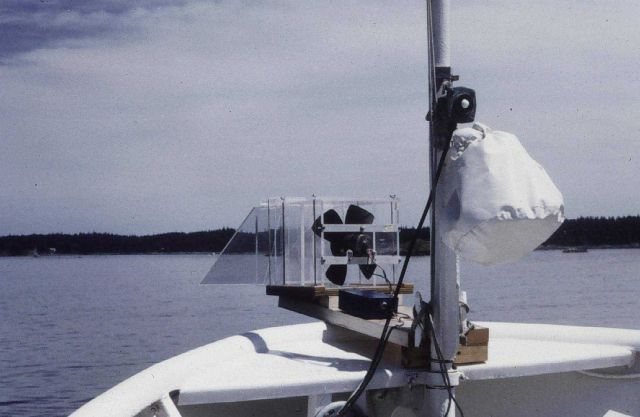A fog sampler mounted on the bow of the PEIRCE Picture