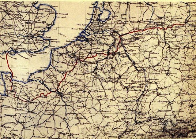 Route of the 8th FAOB Picture