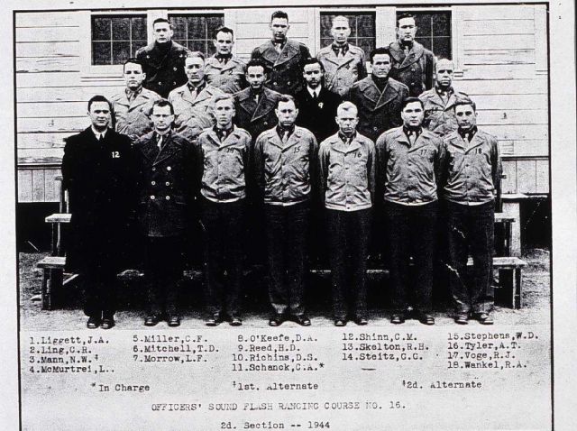 Officers' Sound and Flash Ranging Class No Picture