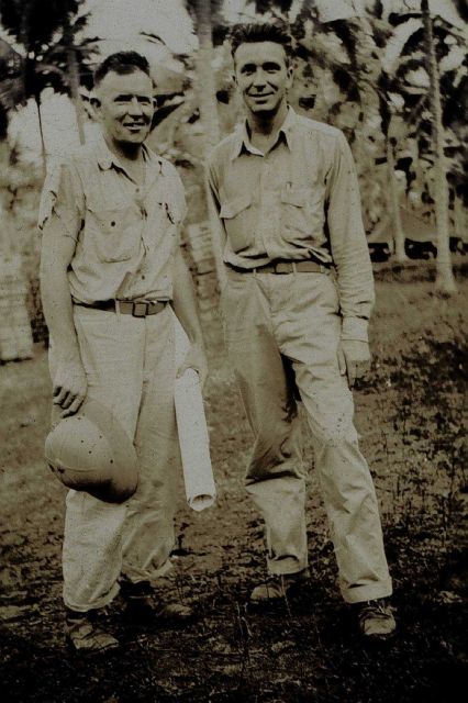 Emmett Sheridan and Norman Porter in the Solomons Picture