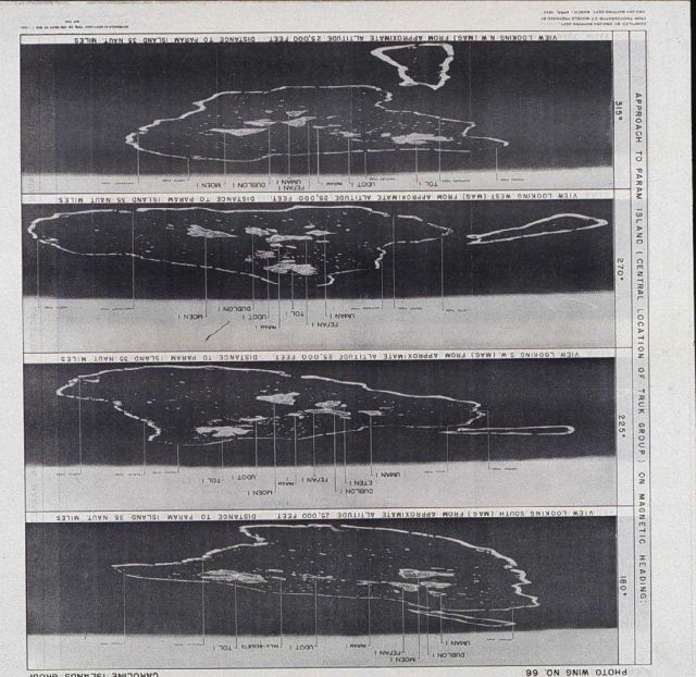 Approach recognition chart of Truk Islands Picture