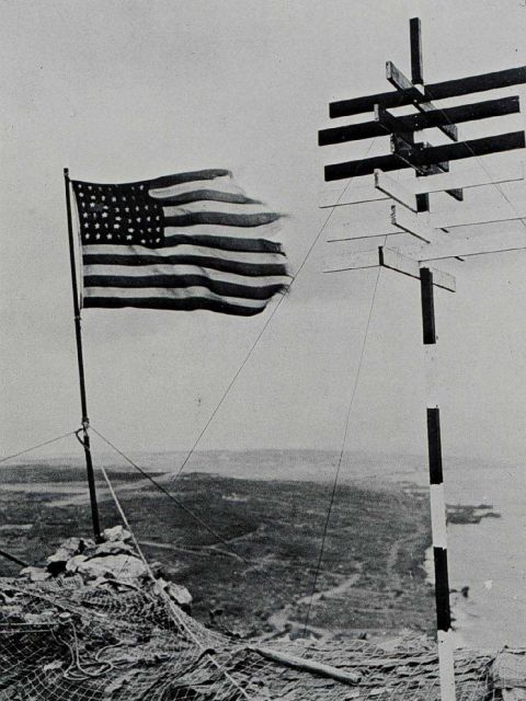 Hydrographic survey signal on Mt Picture
