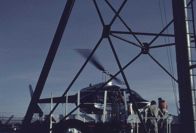 Helicopter operations on the SURVEYOR - Bering Sea 1977 Picture