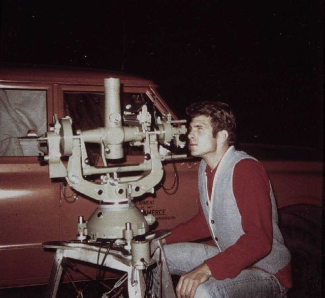 Observing with a Wild T-4 Theodolite Picture
