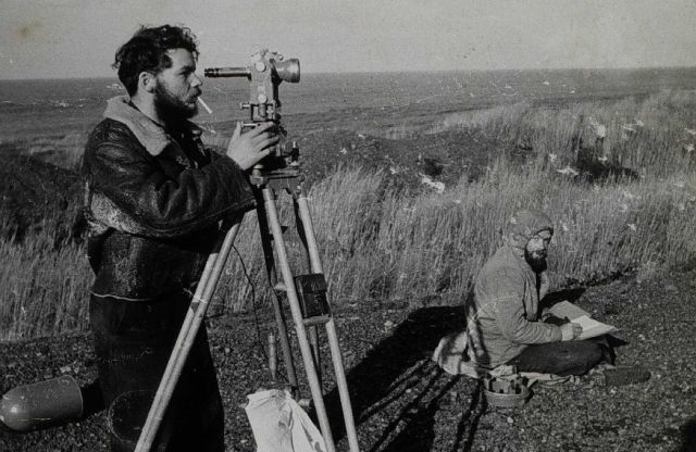 Squinch observing with a Wild T-3 theodolite Picture