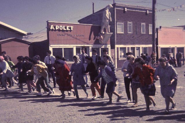 The 4th of July egg-in-a-spoon race Picture