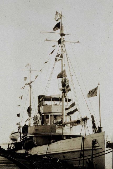 Coast and Geodetic Survey Ship PIONEER dressed for Washington's Birthday Picture